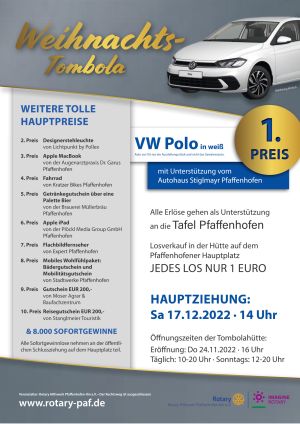 Rotary Pfaffenhofen Tombola Weihnachten 1. Preis Auto Rotary Pfaffenhofen Tombola Weihnachten 1. Preis Auto